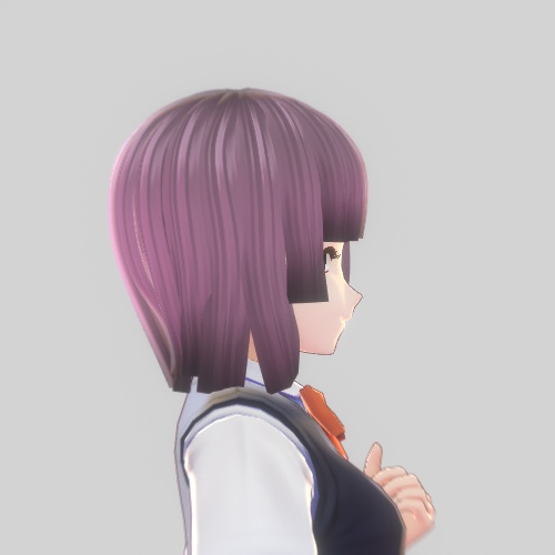 【Ver0.X-Vroid用】ぱっつん系ヘアプリセット【無料】