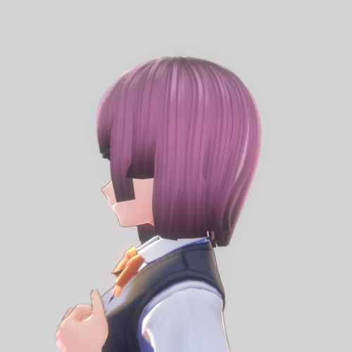 【Ver0.X-Vroid用】ぱっつん系ヘアプリセット【無料】