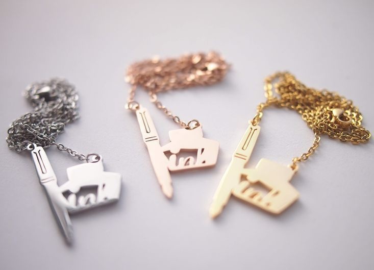 47keiMARK// 万年筆インクチャームネックレス