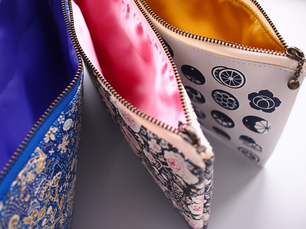 2020SS/万年筆イラスト図案・ななみかん・平ポーチ