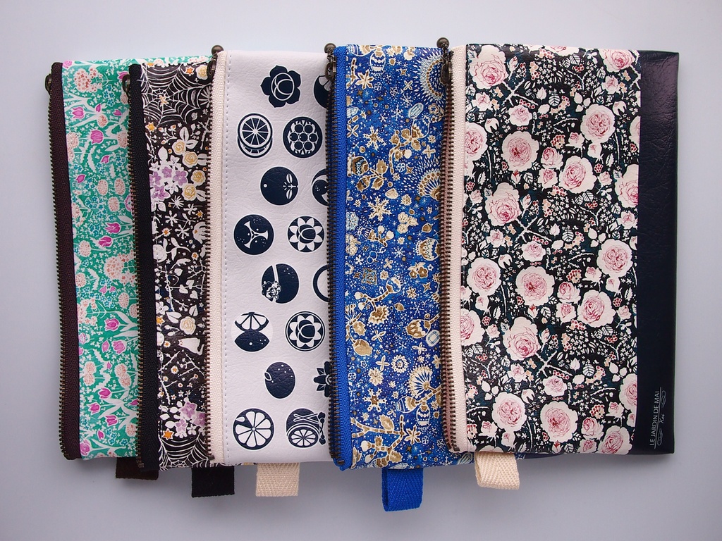 2020SS/万年筆イラスト図案・ななみかん・平ポーチ