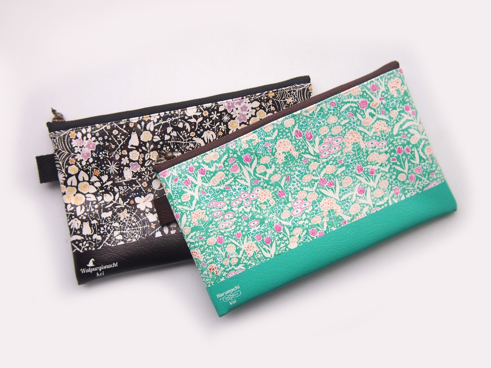 2020SS/万年筆イラスト図案・ななみかん・平ポーチ