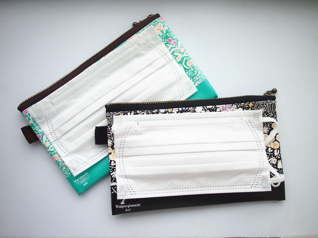 2020SS/万年筆イラスト図案・ななみかん・平ポーチ