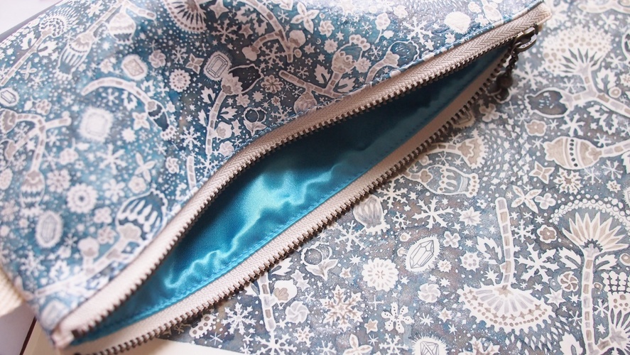 2021 SS/万年筆イラスト図案 フラットポーチ