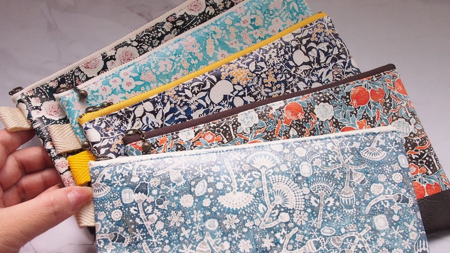 2021 SS/万年筆イラスト図案 フラットポーチ