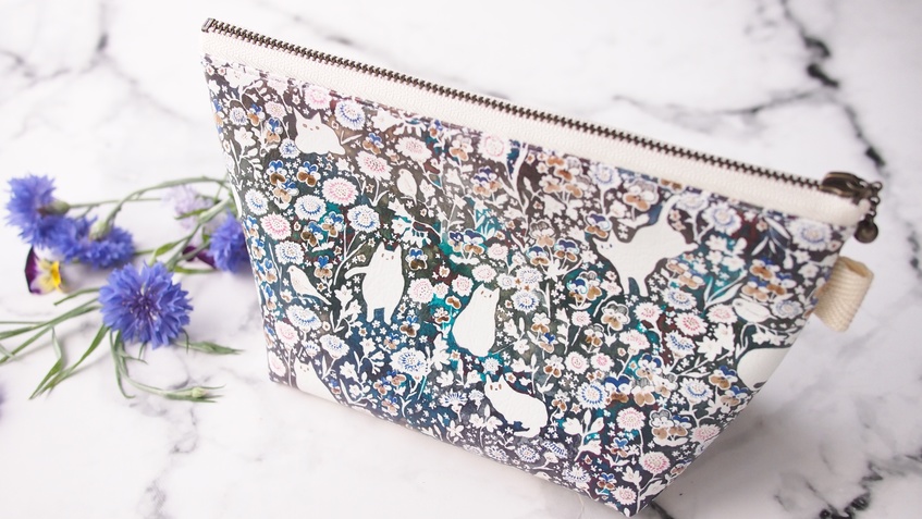 2021 SS/万年筆イラスト図案 ポーチ《フォレルスケット》