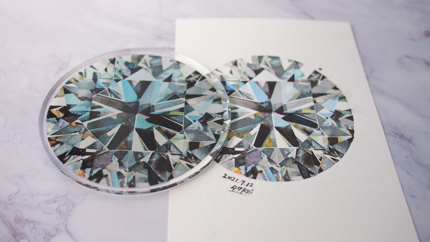 DIAMOND' 複製原画アクリルコースター