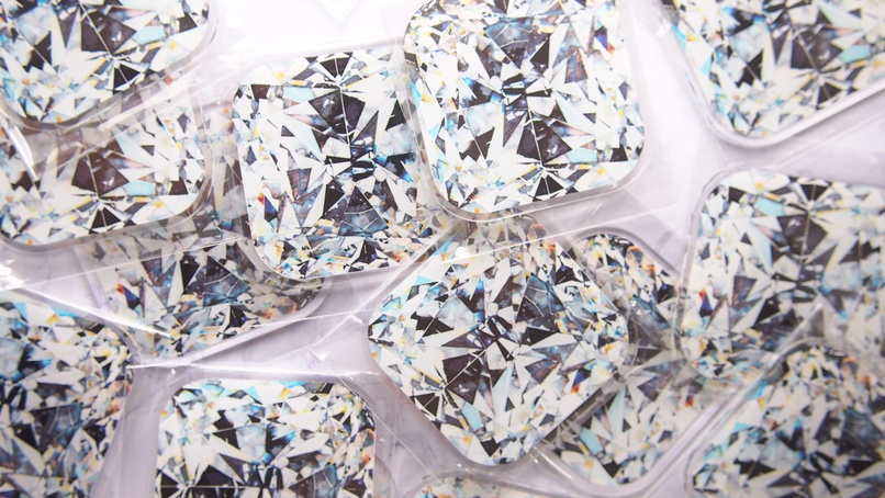 Cushion cut DIAMOND 複製原画アクリルコースター💎