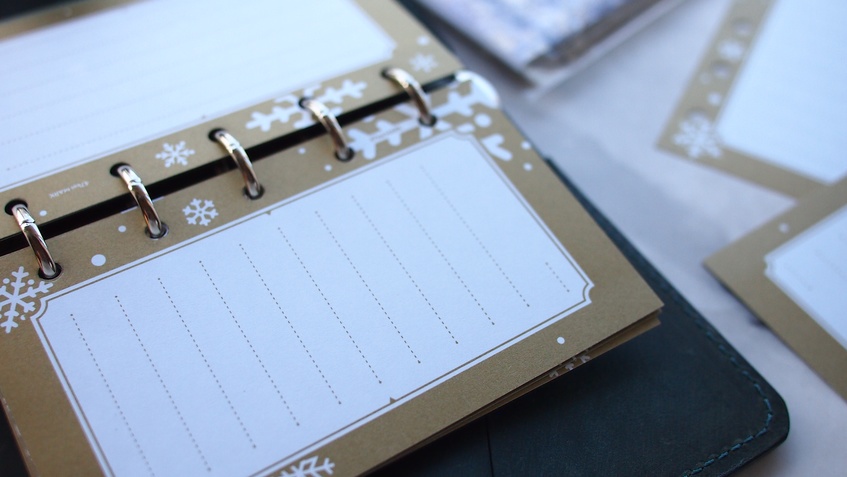 47keiMARK// マイクロ5手帳用 リフィル・スノータイムリフィルセット