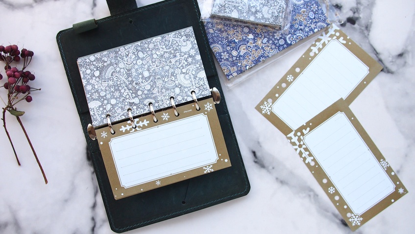 47keiMARK// マイクロ5手帳用 リフィル・スノータイムリフィルセット