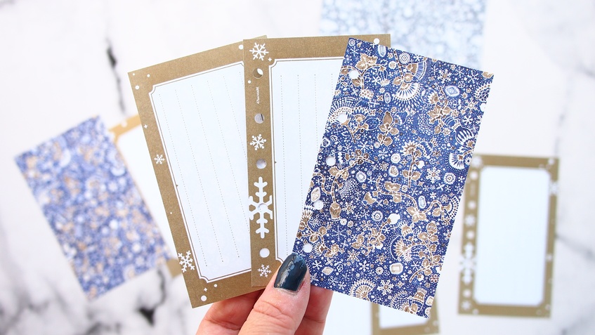 47keiMARK// マイクロ5手帳用 リフィル・スノータイムリフィルセット