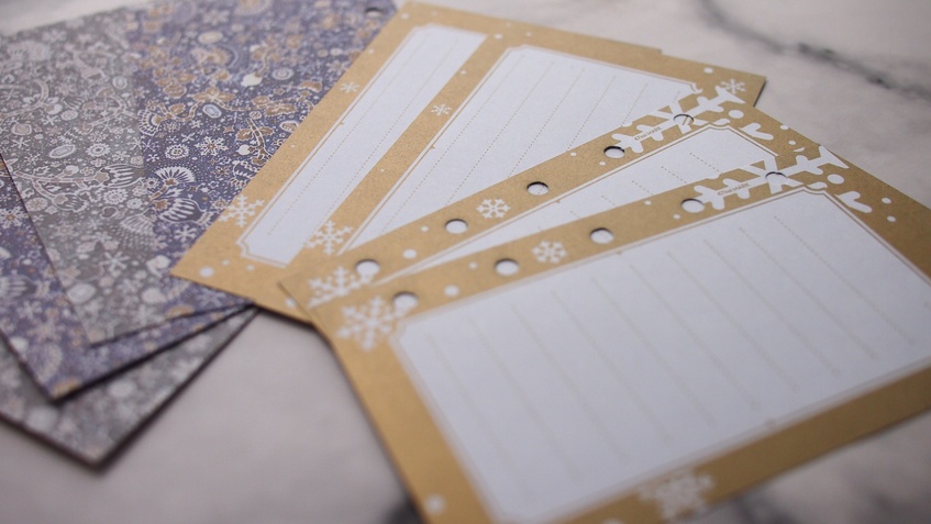 47keiMARK// マイクロ5手帳用 リフィル・スノータイムリフィルセット