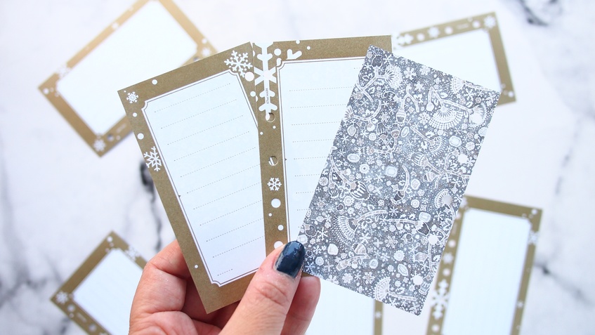 47keiMARK// マイクロ5手帳用 リフィル・スノータイムリフィルセット