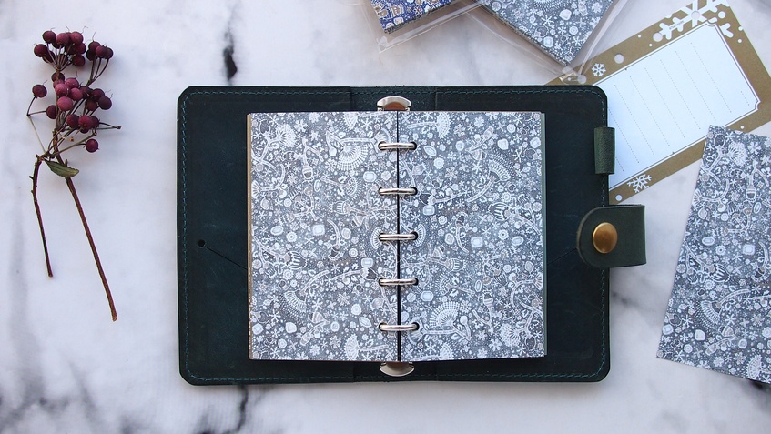 47keiMARK// マイクロ5手帳用 リフィル・スノータイムリフィルセット