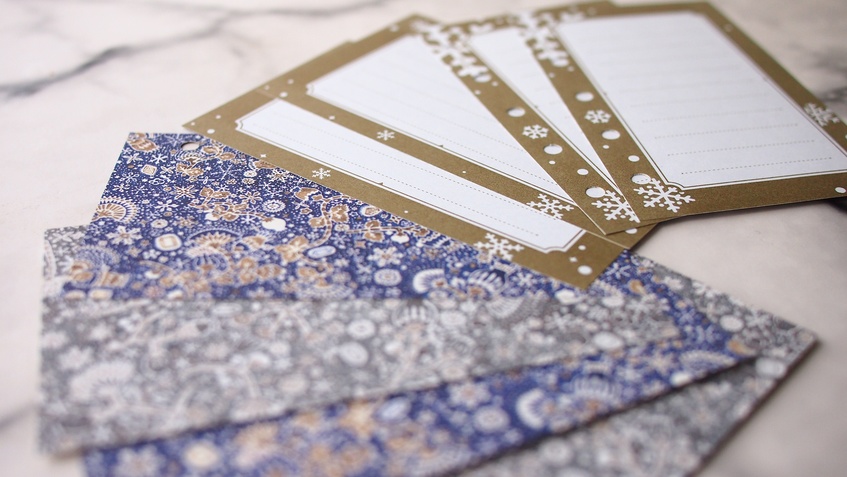 47keiMARK// マイクロ5手帳用 リフィル・スノータイムリフィルセット