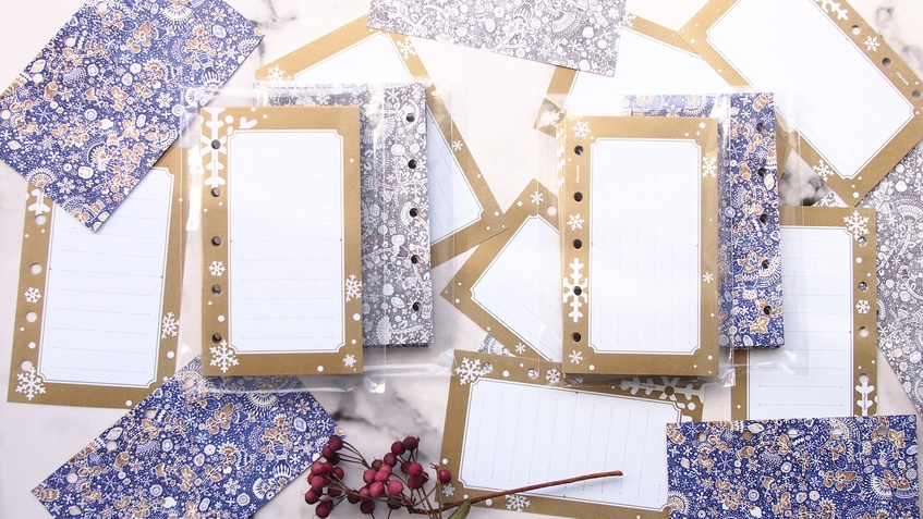 47keiMARK// マイクロ5手帳用 リフィル・スノータイムリフィルセット