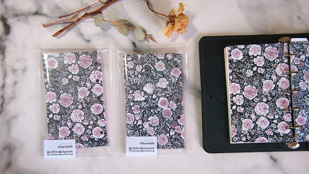 47keiMARK// マイクロ5手帳用 リフィル・ローズタイムリフィルセット