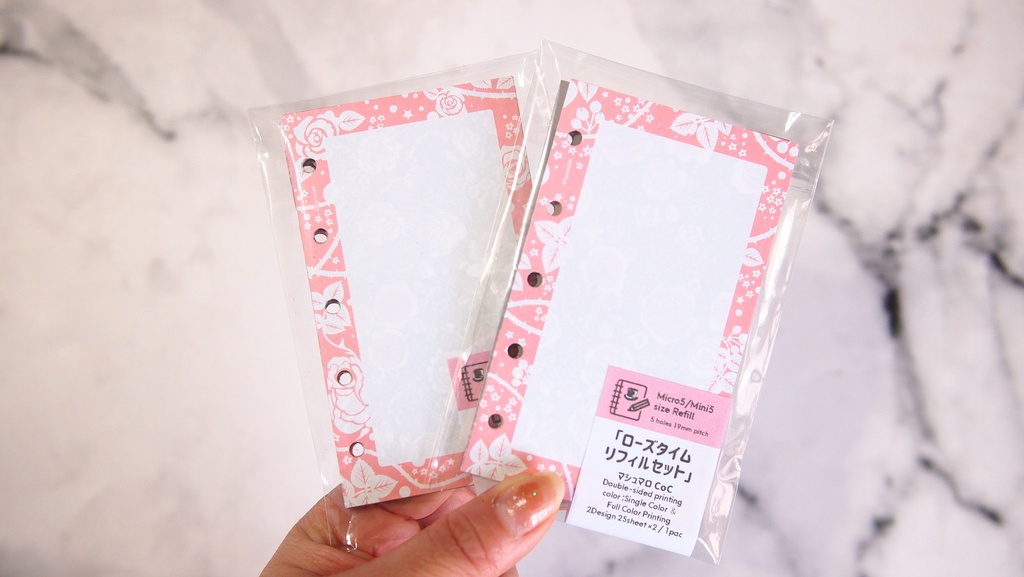 47keiMARK// マイクロ5手帳用 リフィル・ローズタイムリフィルセット