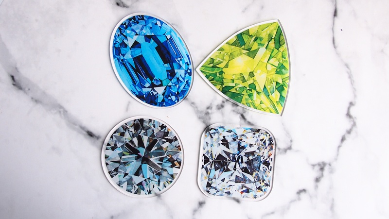 一粒宝石アクリルコースター