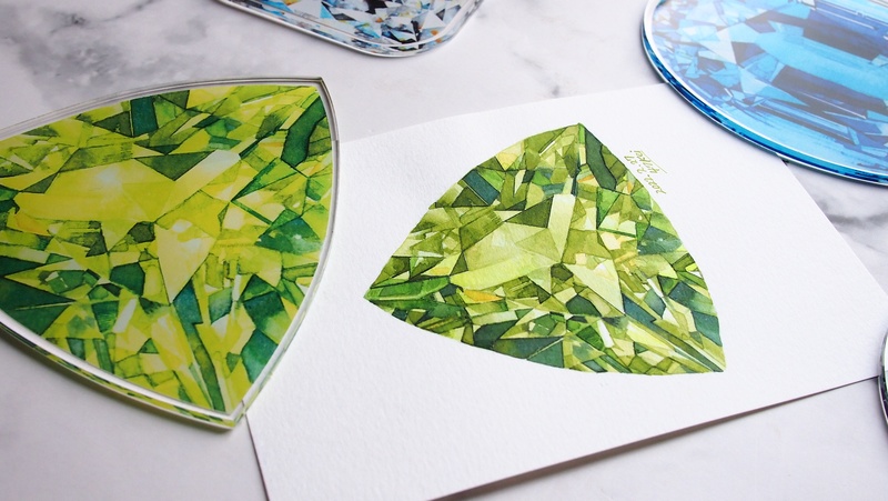 一粒宝石アクリルコースター