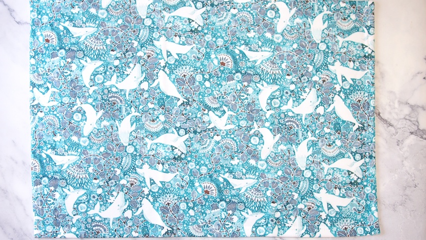 【 KUJIRANO FANTASIA 】図案ブランケット