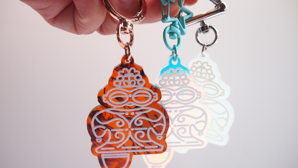 遮光器土偶アクリルキーホルダー