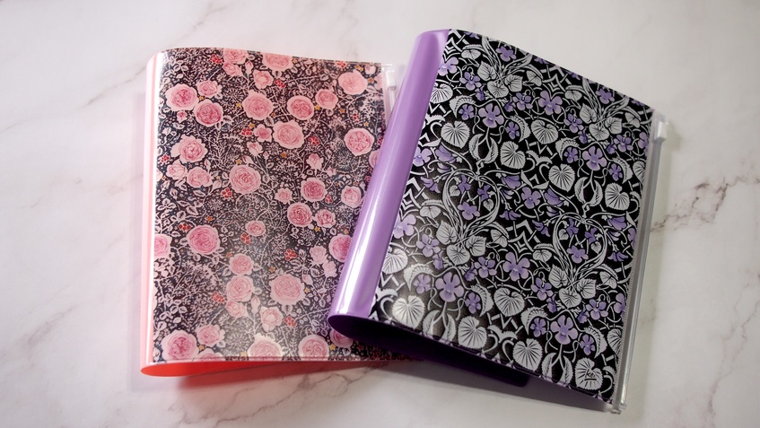 B6サイズ PVC製 Wポケット付き図案ブックカバー