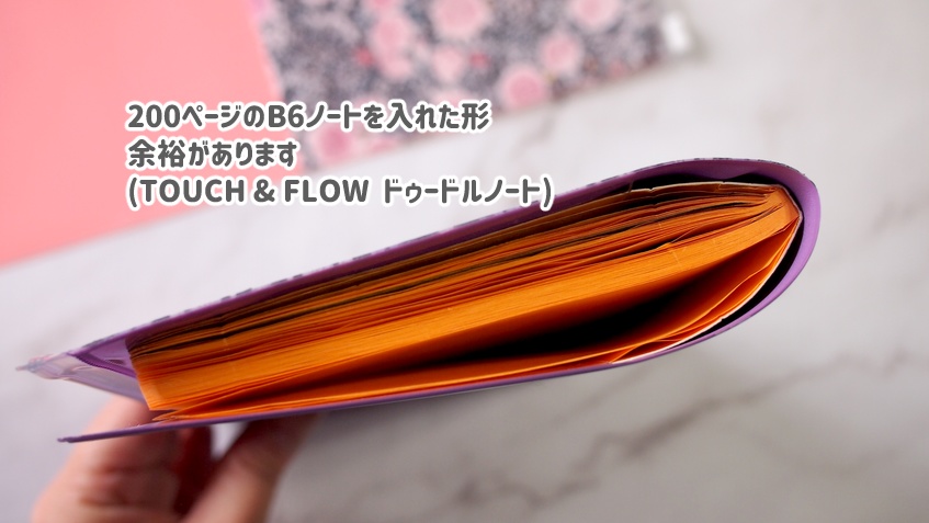 B6サイズ PVC製 Wポケット付き図案ブックカバー