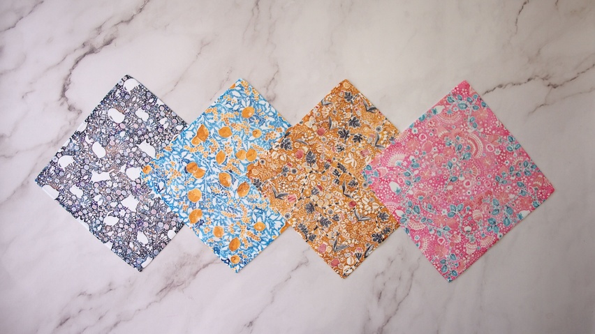 図案ミニハンカチ