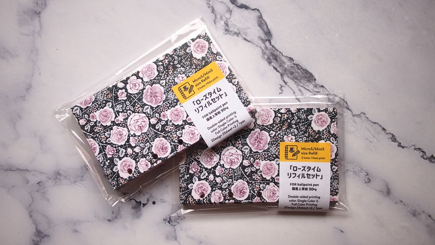 47keiMARK// マイクロ5手帳用 リフィル・ローズタイムリフィルセット2023