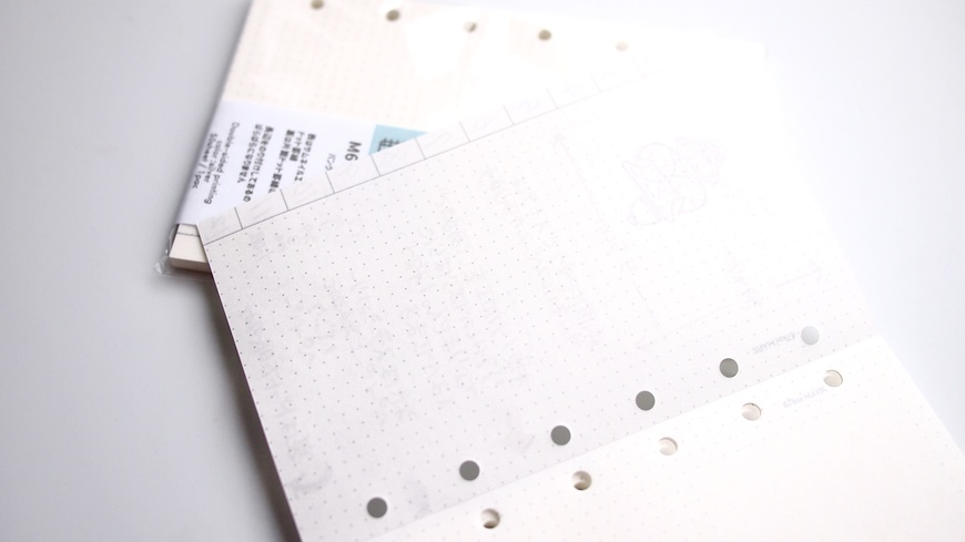 47keiMARK// ミニ6手帳用 リフィル M6 オベントバコ