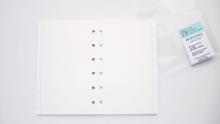 47keiMARK// ミニ6手帳用 リフィル M6 オベントバコ