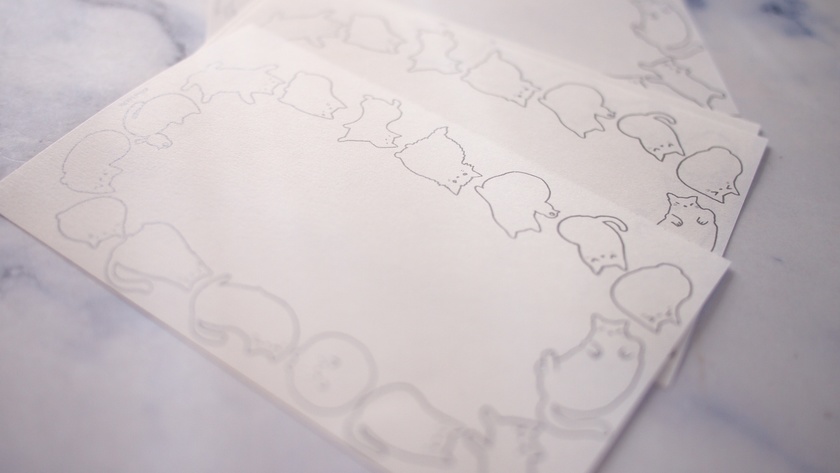 47keiMARK// ミニ6手帳リフィルサイズ(穴あけなし) M6ねこまみれ