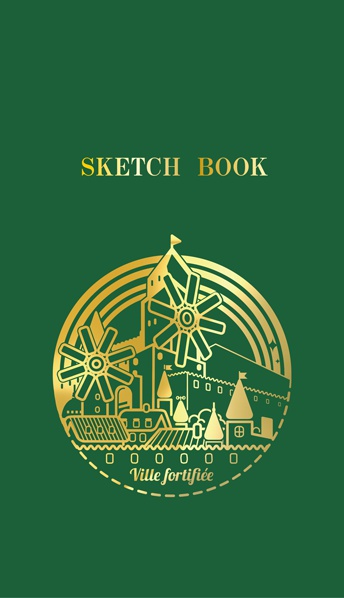 城壁都市野帳 2 (オリジナル箔押し測量野帳)