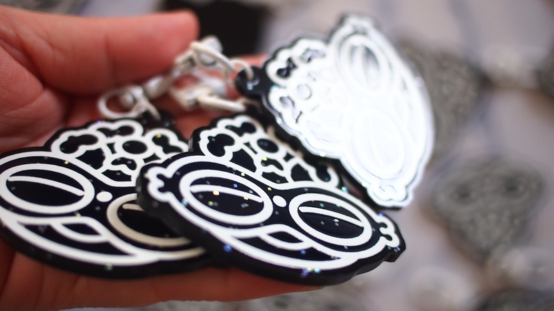 遮光器土偶アクリルキーホルダー