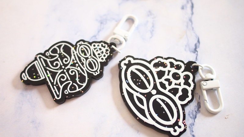 遮光器土偶アクリルキーホルダー