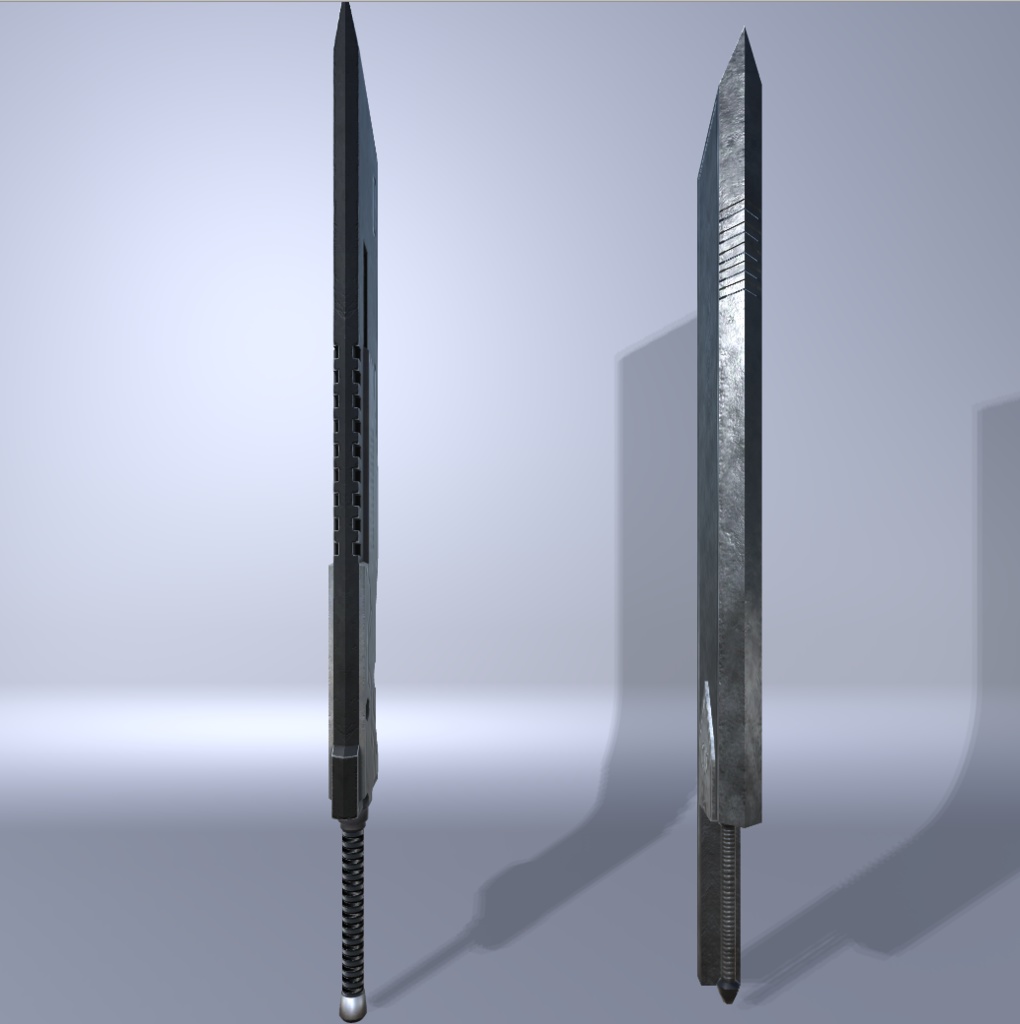 VRChat向けオリジナル3Dモデル「GreatSword」