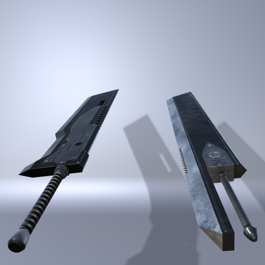 VRChat向けオリジナル3Dモデル「GreatSword」