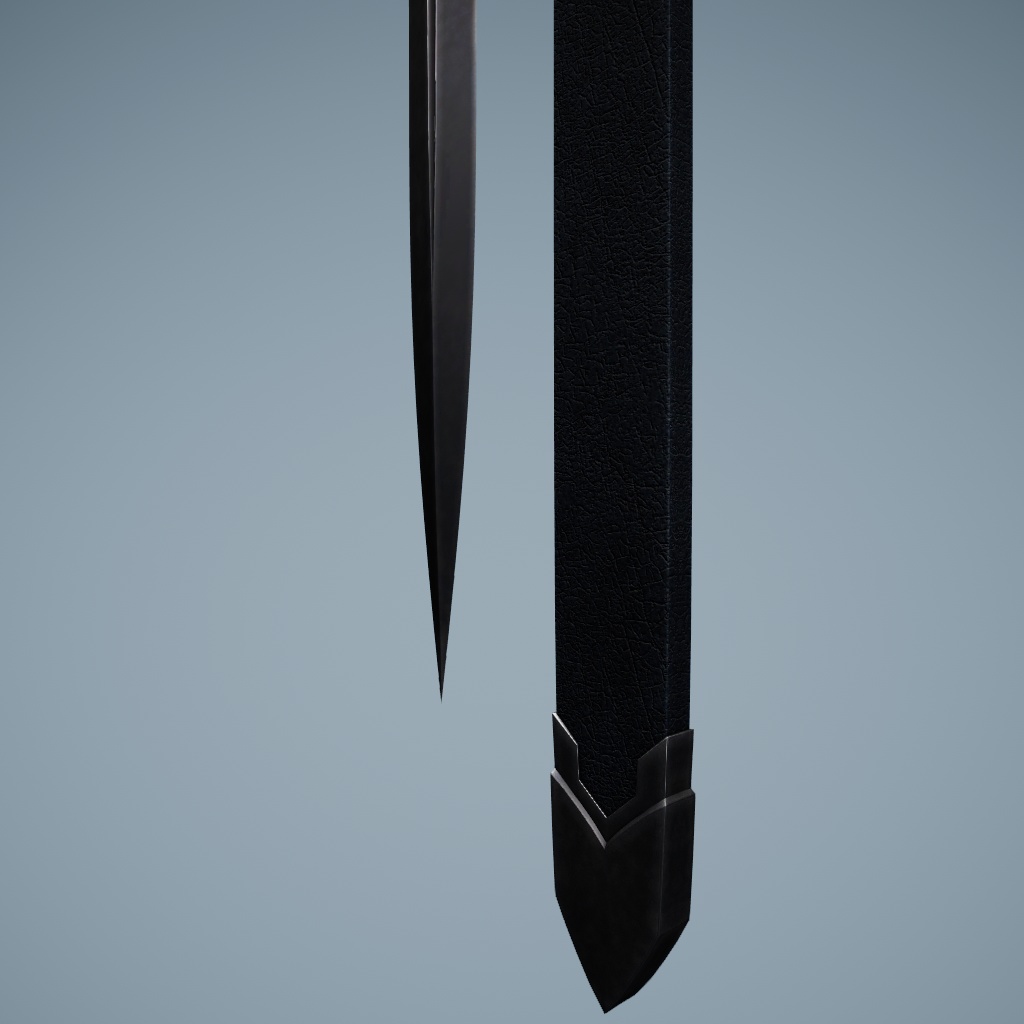 VRChat向けオリジナル3Dモデル「longsword&sheath」
