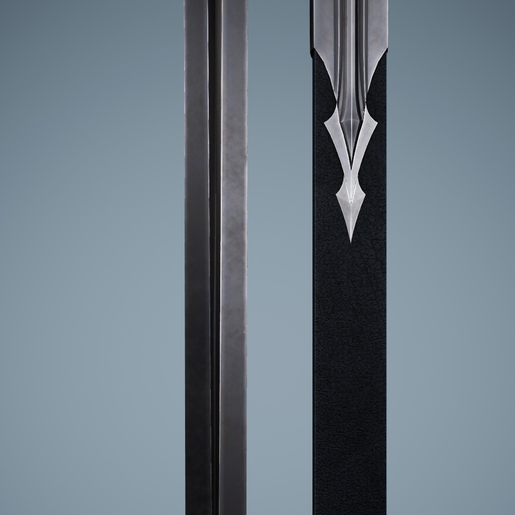 VRChat向けオリジナル3Dモデル「longsword&sheath」