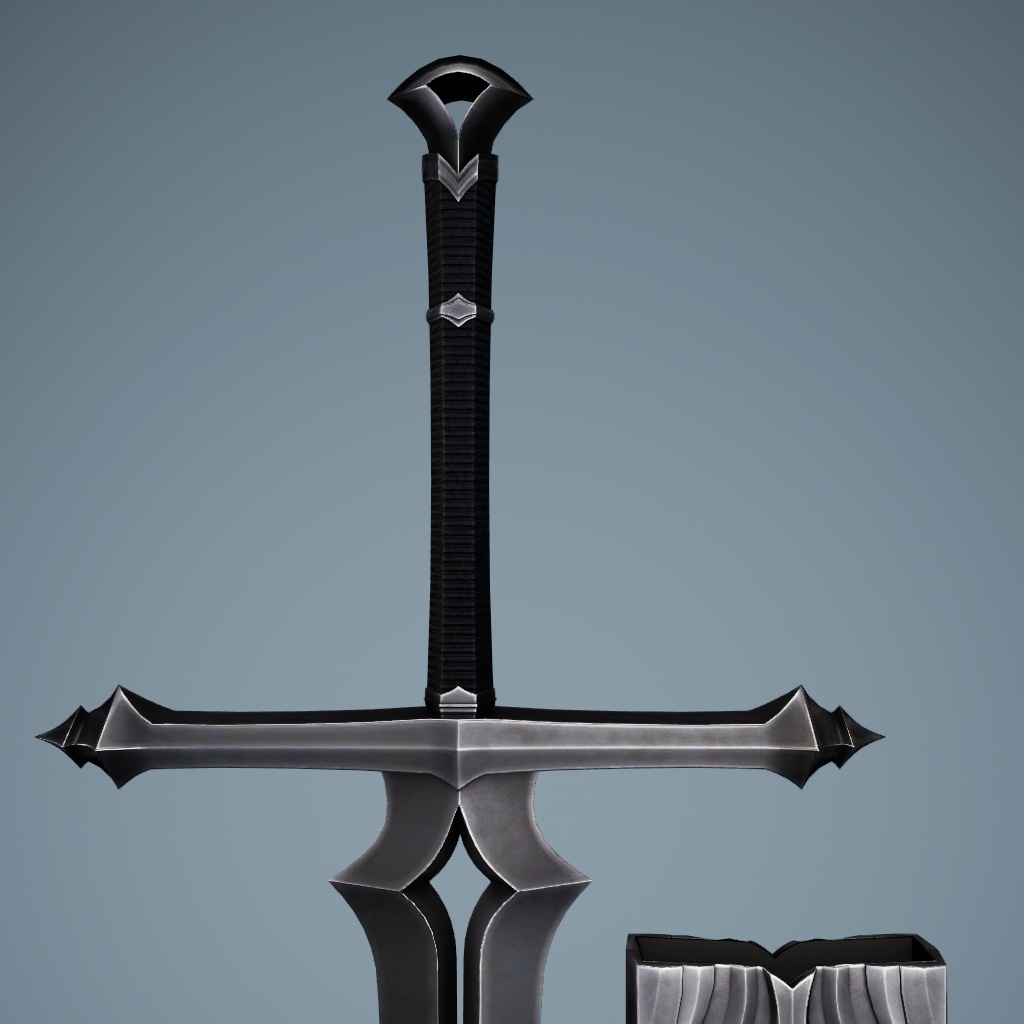 VRChat向けオリジナル3Dモデル「longsword&sheath」