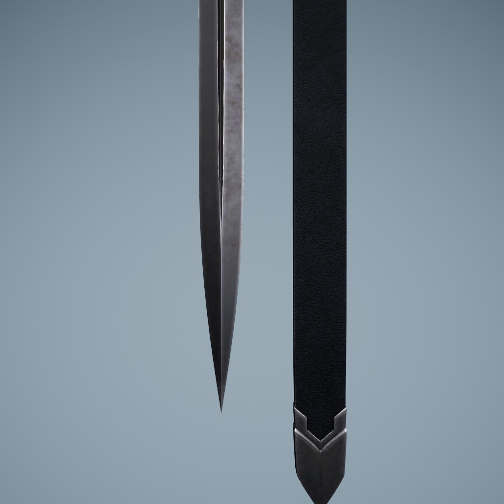 VRChat向けオリジナル3Dモデル「longsword&sheath」