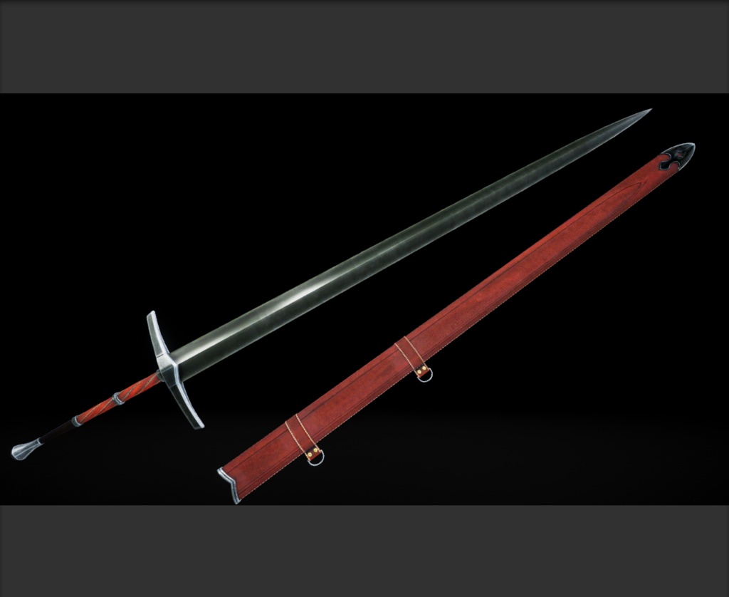 VRChat向けオリジナル3Dモデル「bastard sword」