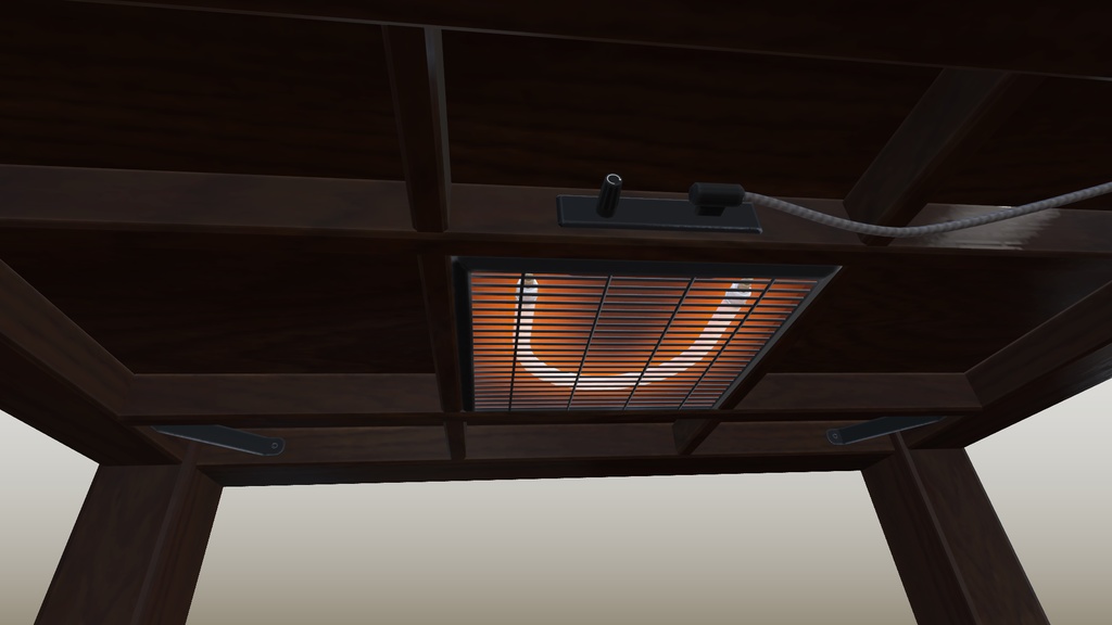 VRChat向けオリジナル3Dモデル「長こたつ」