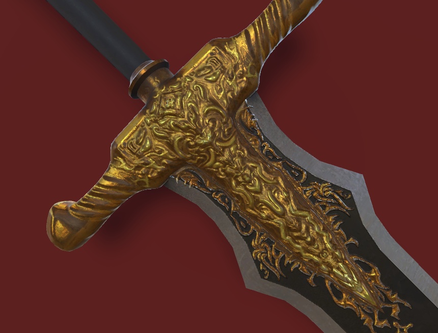 VRChat向けオリジナル3Dモデル「villain greatsword」