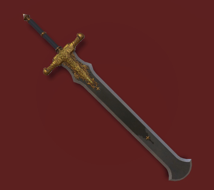 VRChat向けオリジナル3Dモデル「villain greatsword」