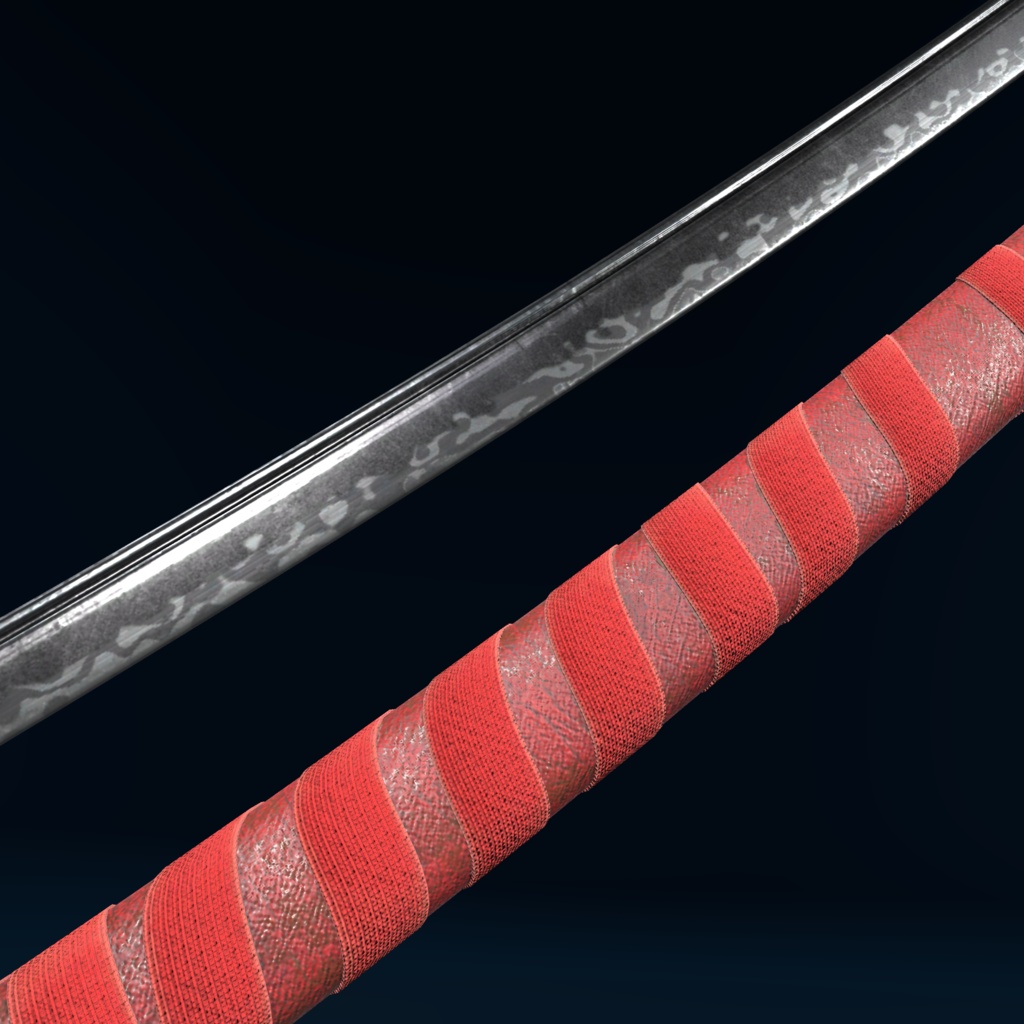 VRChat向けオリジナル3Dモデル「大太刀」