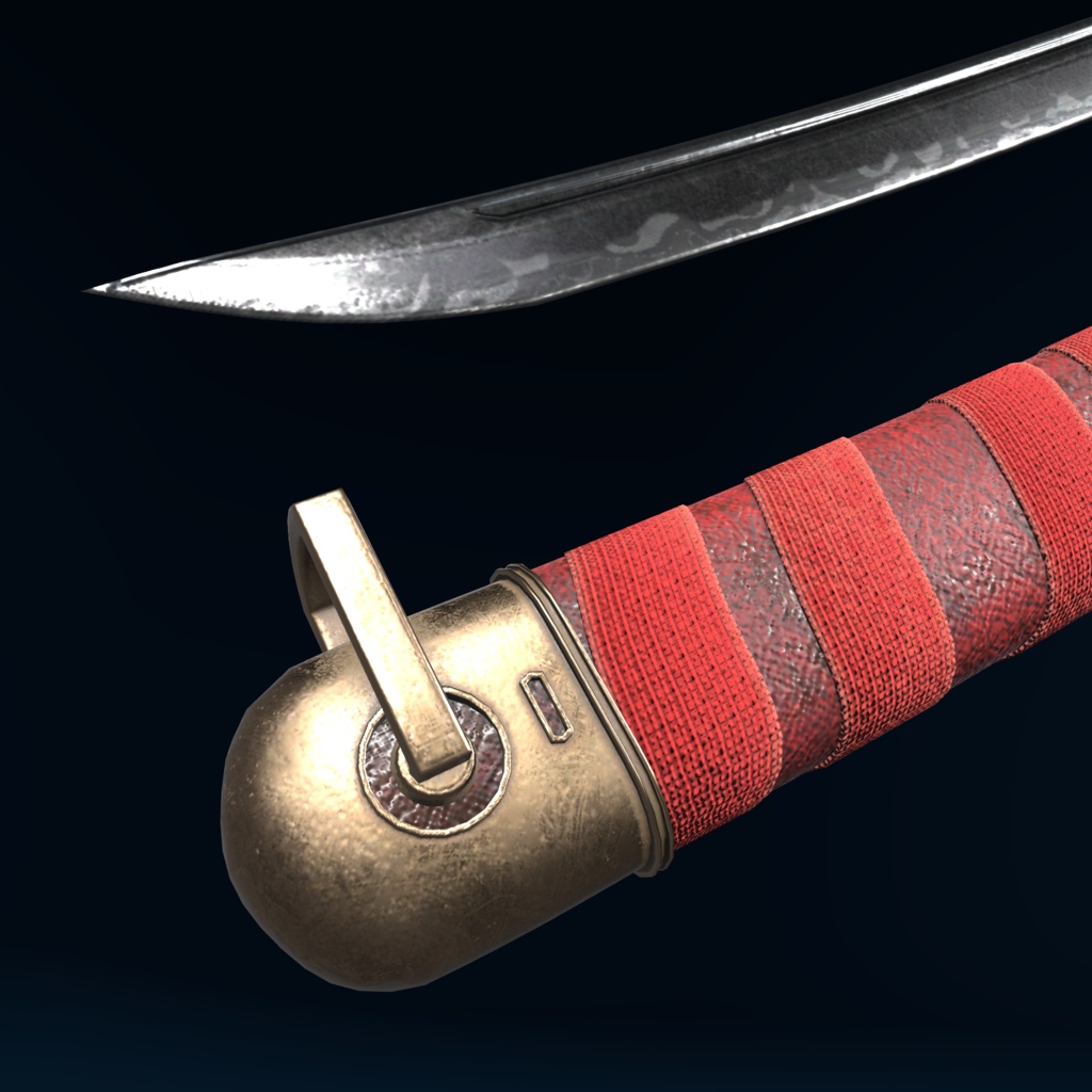 VRChat向けオリジナル3Dモデル「大太刀」