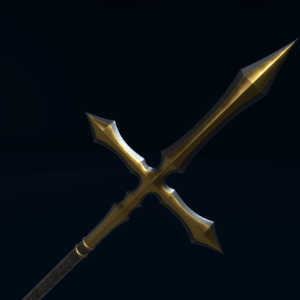 VRChat向けオリジナル3Dモデル「CrossSpear」