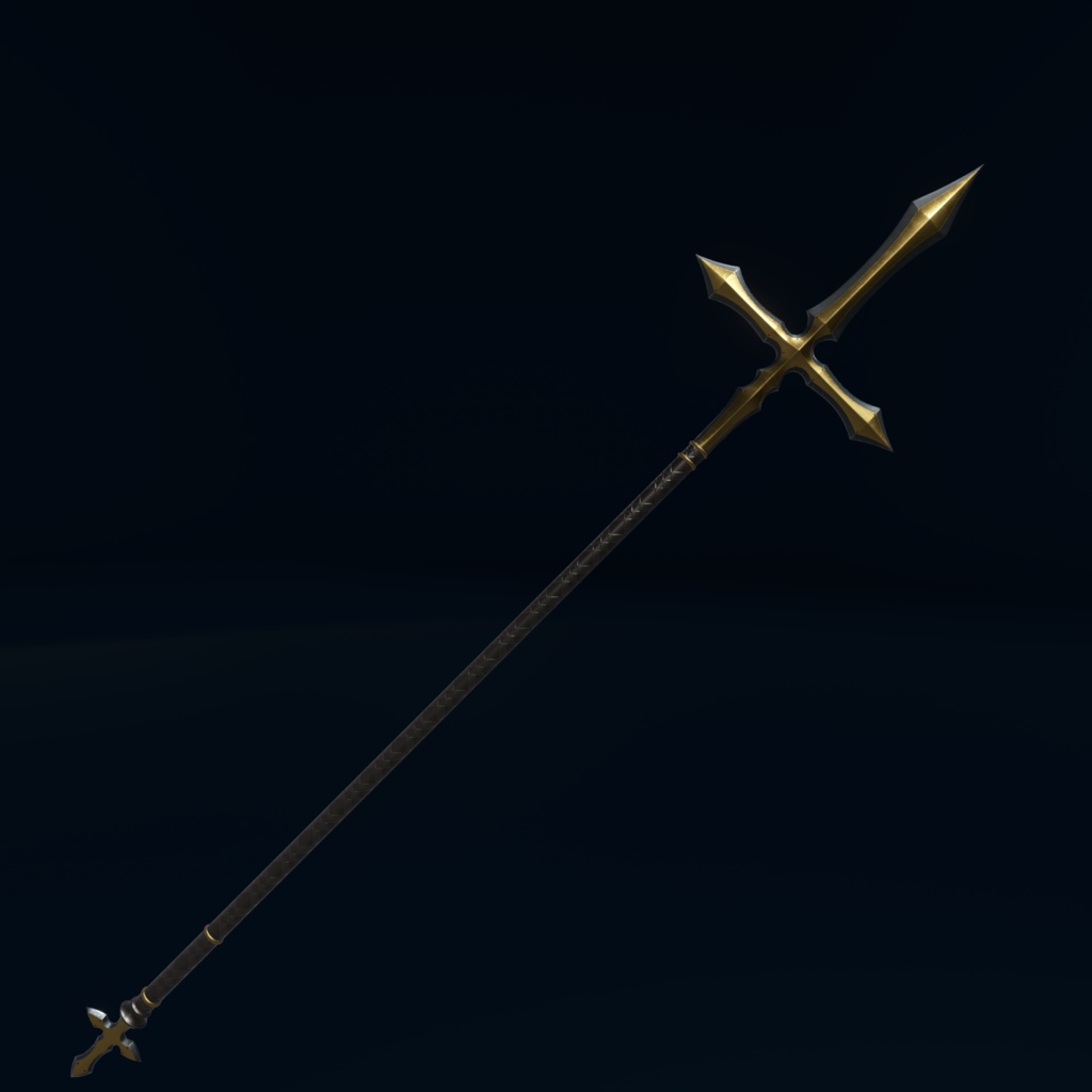VRChat向けオリジナル3Dモデル「CrossSpear」